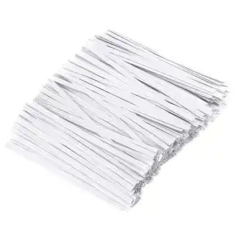 Walmart 1000 Pcs Bread Tie Bag Twists Ties Paper Reusable Cable Zip Snack Bags Coffee Party Favor offer
