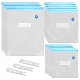 Walmart 1 Set Vacuum Sealer Storage Bag Reusable Vacuum Food Preservation Bags Sous Vide Bag With Clips offer