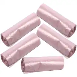 Walmart 5 Rolls Thick Garbage Office Trash Bags Kitchen Storage Car Bedroom Household Pink Polyethylene offer