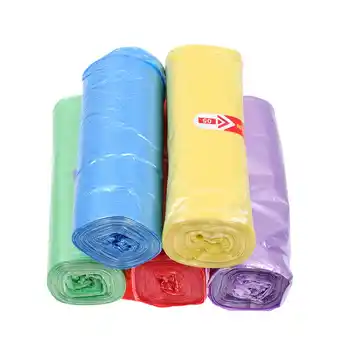 Walmart 125 Pcs Trash Bag Colorful Garbage Bags Small Can Flat Tall Kitchen Wastebasket Office offer
