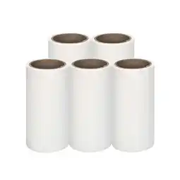 Walmart FRCOLOR 5 Pcs 60 Sheets Tearable Sticky Paper Cleaning Tape for Pet Hair Remover Rollers - 10cm offer