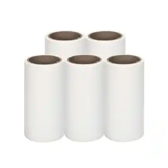 Walmart FRCOLOR 5 Pcs 60 Sheets Tearable Sticky Paper Cleaning Tape for Pet Hair Remover Rollers - 10cm offer