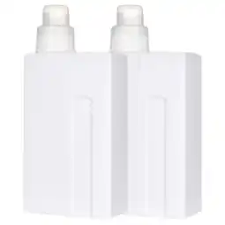 Walmart Raindrops Detergent Bottles Refillable White 2Pcs 9.82X4.48X2.20in offer