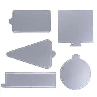 Walmart NIAIZEK Dessert Trays Paper Tray Silver Cardboard 100Pack 4.6*3.1*0.04in offer