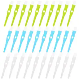 Walmart NIAIZEK Debris Cleaning Brush Blue Handle White Bristles 30Pcs 4.2x0.6in offer