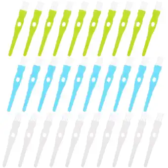 Walmart NIAIZEK Debris Cleaning Brush Blue Handle White Bristles 30Pcs 4.2x0.6in offer