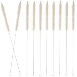 Walmart 10 Pcs Glass Straws Cleaner Multi Function Cleaning Brush Graduated Test Tube Triangle Scale Wool offer