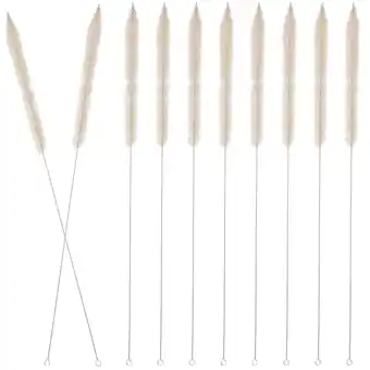Walmart 10 Pcs Glass Straws Cleaner Multi Function Cleaning Brush Graduated Test Tube Triangle Scale Wool offer