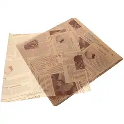 Walmart 100 Sheets Food Sandwich Paper Newspaper Design Food Wrapping Paper Baking Paper Liner for Burger offer