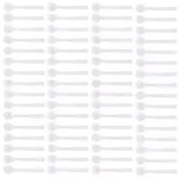 Walmart 100 Pcs Plastic Spoons Honey Mini for Jars Cosmetic Powder Tiny Miniature White Pp offer
