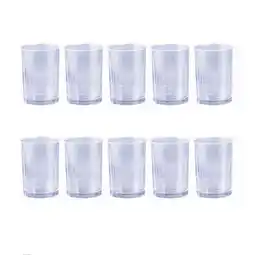 Walmart 10pcs Plastic Mousse Cup Thickened Transparent Container Straight Cup for Jelly Yogurt Dessert offer