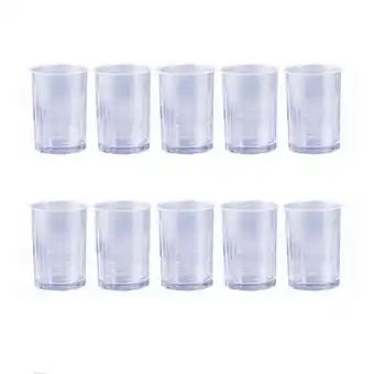 Walmart 10pcs Plastic Mousse Cup Thickened Transparent Container Straight Cup for Jelly Yogurt Dessert offer