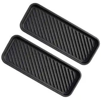 Walmart 2 Pcs Flatware Tabletop Storage Tray Silicone Sink Tray Tray for Bathroom Counter Silicone Tray offer
