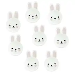 Walmart 8pcs Bunny Shape Party Disposable Food Plate Funny Easter Paper Plates for Party offer