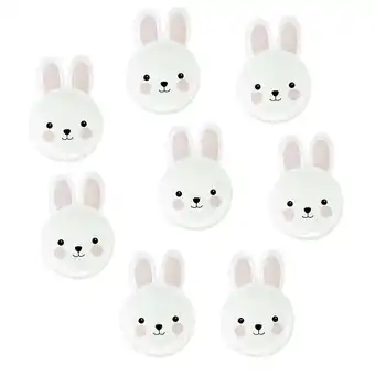 Walmart 8pcs Bunny Shape Party Disposable Food Plate Funny Easter Paper Plates for Party offer