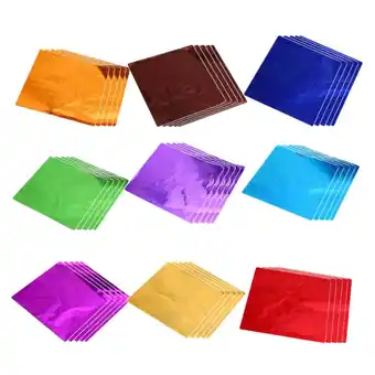 Walmart 900pcs Assorted Color Aluminum Foil Paper for Wrapping Candy and Chocolate Gifts Keeps Damp Free offer
