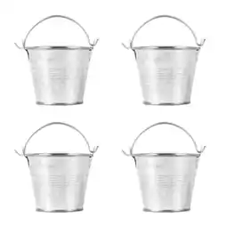 Walmart Qumonin Vintage Metal Bucket Pails for Plants and Parties (4pcs) offer