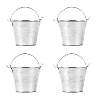 Walmart Qumonin Vintage Metal Bucket Pails for Plants and Parties (4pcs) offer