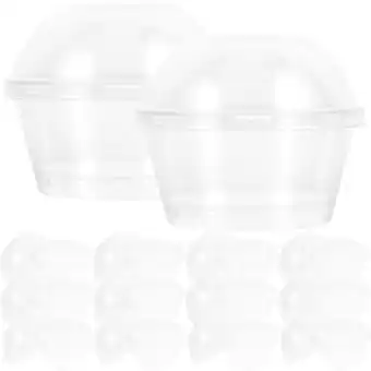 Walmart 25pcs Dessert Cups with Lids Dessert Shooter Cups Pudding Cups Ice Cream Cups 130ml offer