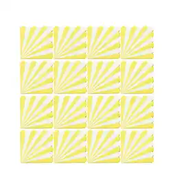 Walmart REOFLYUP Birthday Napkin Party Decorations Yellow 16Pack 12.9x12.9x0.4in offer
