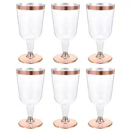 Walmart NIAIZEK Cups Rose Gold Disposable for Wedding Parties Events 6 Pcs offer