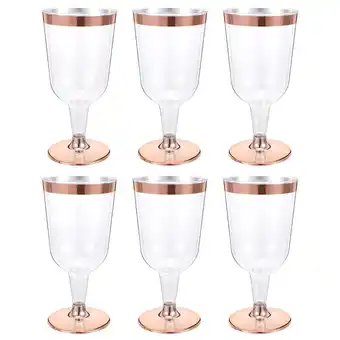 Walmart NIAIZEK Cups Rose Gold Disposable for Wedding Parties Events 6 Pcs offer