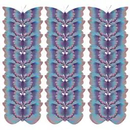 Walmart WOFASHPURET Butterfly Paper Plates Assorted Color 24Pcs 9.1x6.7x0.04In offer