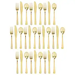 Walmart MEIBUTYUP Disposable Plastic Golden Silverware for Banquets 30Pcs 7.4X0.8X0.2in Fork offer
