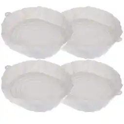 Walmart 4 Pcs Air Fryer Pan Fryers Molds for Oven Tray Liner Reusable Food Silicone Pot Airfryer Baking Pans offer