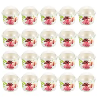 Walmart WRISTBIQUE Classic Appearance Paper Dessert Cups with Lids for Pool Parties 100 Sets 2.8x2.8x1.9in offer