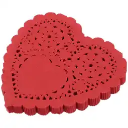 Walmart 100pcs Delicate Heart Shaped Food Paper Pads Cake Oil Blotting Paper Pads offer