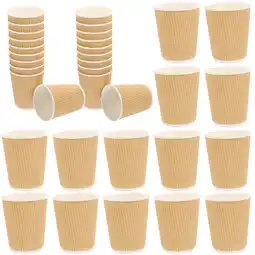 Walmart FRCOLOR Yellow Paper Cups for Home Use Disposable Coffee Cups for Hot Beverages 6 oz offer