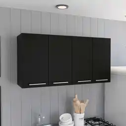 Walmart Dtwnek 4 Doors Wall Cabinet for Kitchen, Dining Room offer