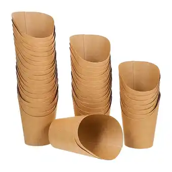 Walmart BRIGHTFUFU Disposable Ice Cream Containers Paper For Shop 100Pcs 5.3X3.3X2.4In offer
