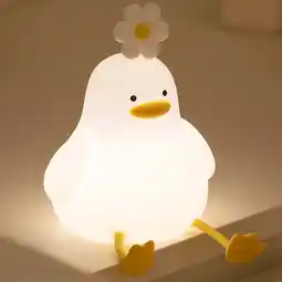 Walmart Keyohome Duck Night Light Silicone Night Lamp LED Touch Bedside Lamp for Home,4.3 x 5.1 x 5.7 offer
