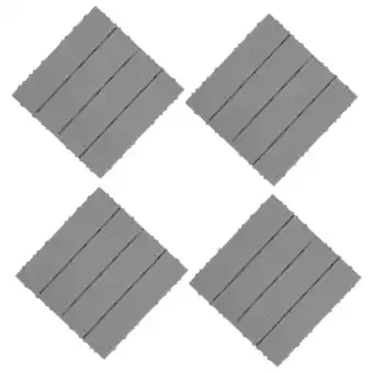 Walmart HEALEEP 4pcs Interlocking Deck Tile Heavy Duty Interlocking Deck Floors Plastic Floor offer
