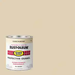 Walmart Almond, Rust-Oleum Stops Rust Gloss Protective Enamel-7770502, Quart offer