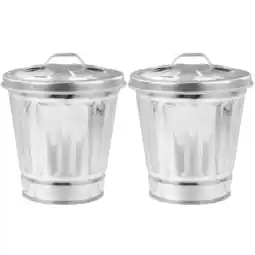 Walmart LIYUNMIAO 2pcs Mini Galvanized Compost Bucket with Lid - Silver offer