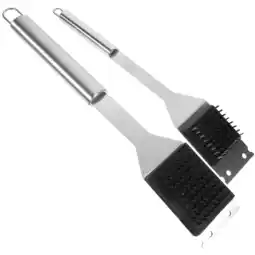 Walmart 2 Pcs Oven Cleaning Brush Cleanser Spatula Barbeque Grill Outdoor Barbecue Rack Wok Cleaner Tool offer