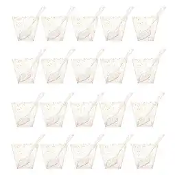 Walmart 20 Sets Glitter Dessert Cups Pudding Storage Yogurt Party Cake Mousse Ice Cream Serving Glasses offer