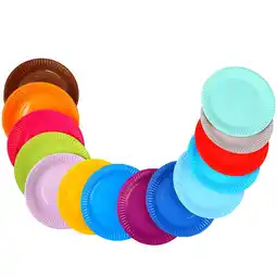 Walmart Handmade Paper Plates 60 Pcs Graffiti for Kids DIY Supplies Circle Tray Round Child offer
