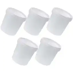 Walmart 5pcs Plastic Water Bucket with Handle Portable Bucket Multipurpose Bucket with Lid for Farm 1L offer