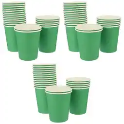 Walmart 150 Pcs Green Paper Cup Wedding Cups Banquet Serving Flatware Hot Beverage Disposable Child offer