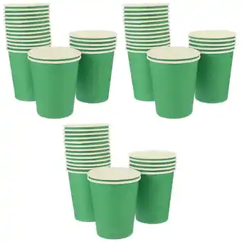 Walmart 150 Pcs Green Paper Cup Wedding Cups Banquet Serving Flatware Hot Beverage Disposable Child offer