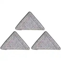 Walmart HOKARUA 3pcs Triangle Mop Heads Replacements Cleaning Mop Refill Mop Replacement Pads offer