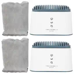 Walmart Activated Carbon Deodorizer Boxes for Home Use 2-Pack Fridge Odor Absorber offer