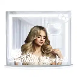 Walmart Impressions Vanity Hello Kitty Bows RGB Plus LED Makeup Mirror with 3x Magnifying Mirror (White) offer