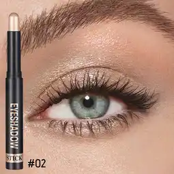 Walmart HYLLai Eyeshadow Stick Longwear Cream Eye Shadow Stick Matte Eyeshadow Eye Makeup 2g offer