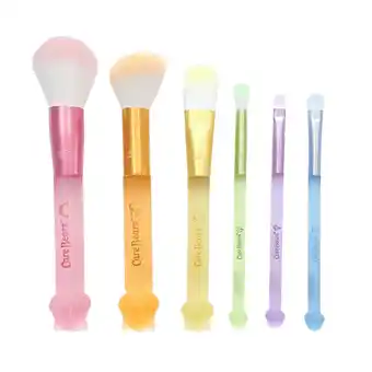 Walmart Impressions Vanity Care Bears 6 Pcs Multi Colors Frosted Makeup Brush Set with 3D Head offer