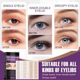 Walmart Double Eyelid Tape, Invisible Eyelid Tape for Hooded Eyes, Eyelid Lifter Strips, 480pcs offer